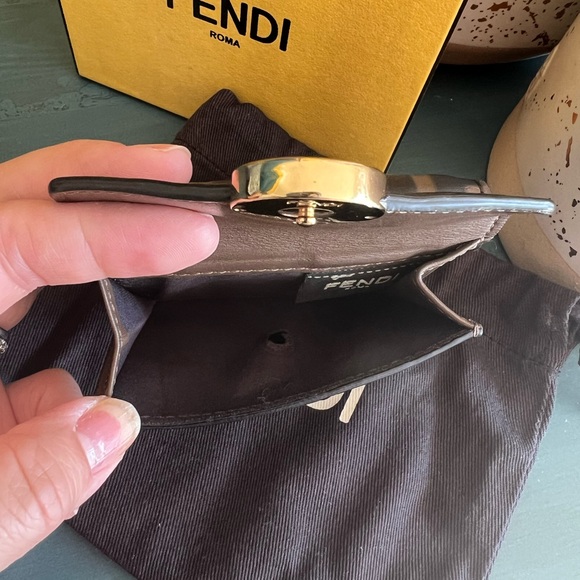 Authentic Fendi Micro Trifold Leather Wallet, full inclusion - Picture 12 of 16
